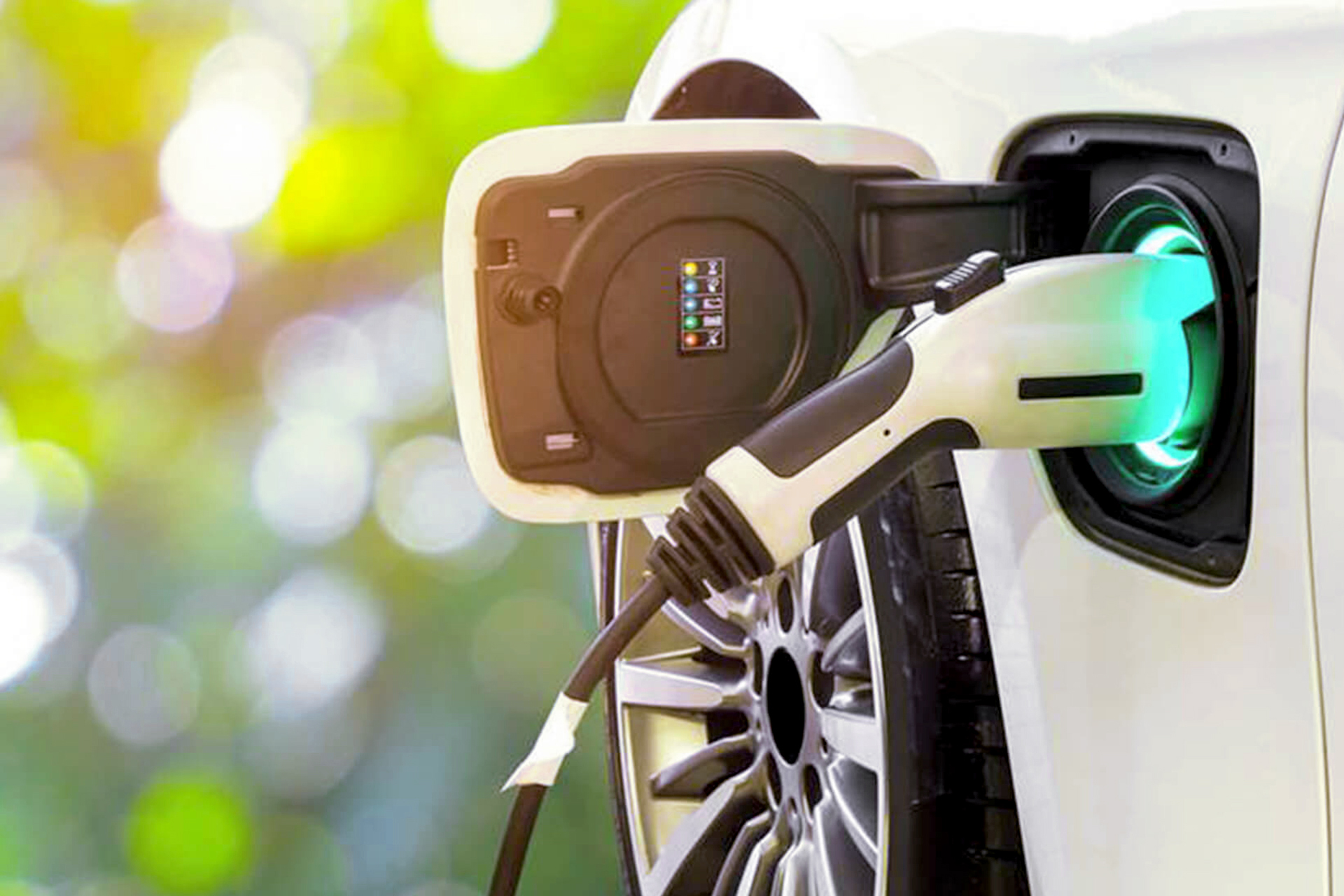 Electric car<br />charging